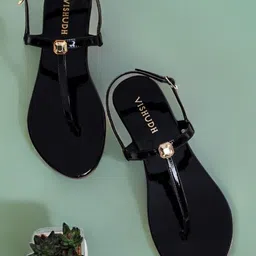 Vishudh Women Open Toe Flats-image-6