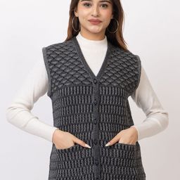TWENTY ME Women Woollen Sweater Vest-image-53
