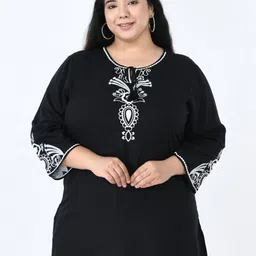 VAAMII Embroidered Round Neck Bell Sleeves Top-picture-56