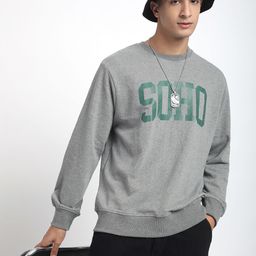 R&B Men Printed Round Neck Pullover Cotton Sweatshirt-picture-35