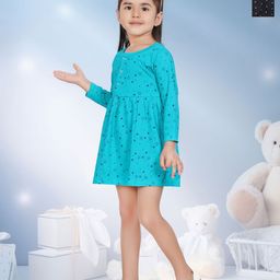 KIDEEZGUILD Pack Of 2 Girls Printed Fit & Flare Dress-image-84