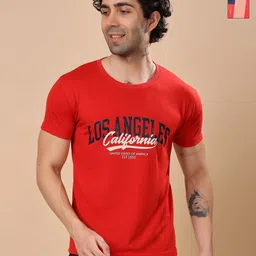 Louis Bayrad Men Pack of 2 Typography Printed T-shirt-image-6