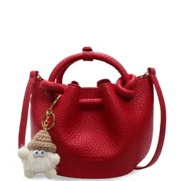 DressBerry Women Textured Bucket Handheld Bag-15