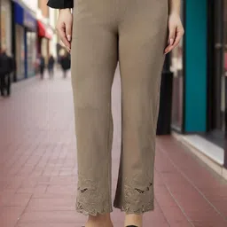 Presence Women Relaxed High-Rise Trousers-image-85