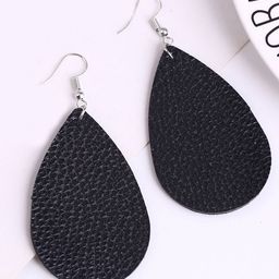 StyleCast x Revolte Silver-Plated Oval Shaped Drop Earrings-10