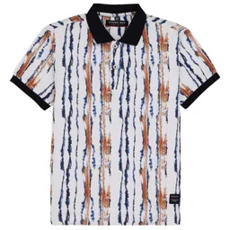 Status Quo Boys Printed Polo Collar Pockets T-shirt-image-24