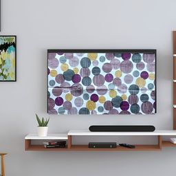 Kalra Magic Purple & White Printed Dustproof & Waterproof 32 Inch Tv Cover-13