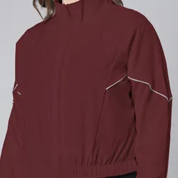 SHOWOFF Women Mock Collar Windcheater Jacket image 5