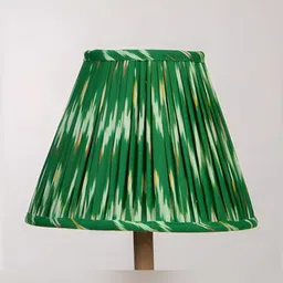 Inara Green Printed Metal Contemporary Bell Shaped Table Lamp-picture-33
