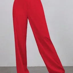 TOOCHKI Women Relaxed Straight Leg High-Rise Bootcut Trousers-picture-49