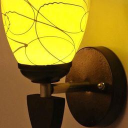 SOMIL Yellow Glass Cylinder Wall Lamps-image-53