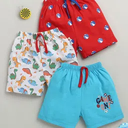 BUMZEE Boys Animal Printed High-Rise Shorts-image-71