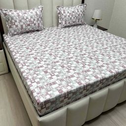 Pure Decor Royal Passion Purple Printed Cotton 260 TC Queen Bedsheet Set 2.28 m x 2.54 m-image-98