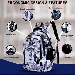 Tinytot Unisex Kids Geometric Backpack image 2