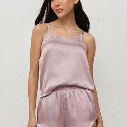 HOUSE OF S Sleeveless Satin Top With Short-picture-27