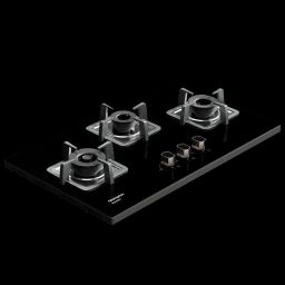 Crompton SuperSlim Toughened Glass Top 3 Burner Automatic Hob (Triple Ring Burner, Midnight Black)-picture-8