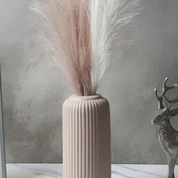 Kreative Arts Beige Ceramic Flower Vase-image-62