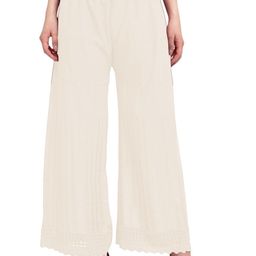 PINOVO Women Cream Regular Trousers-picture-9
