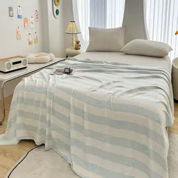 JC HOME Blue Blankets Quilts and Dohars-image-3