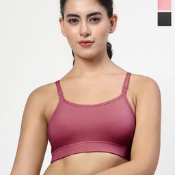 LILY Stropsazil Pack Of 3 Full Coverage Sports Bra-19