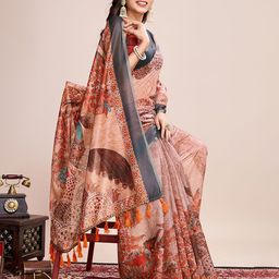 AMRUTKALA SAREES Abstract Printed Saree image 2