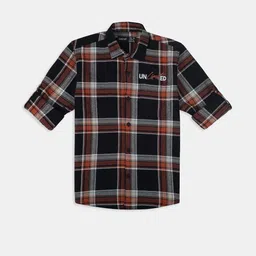 CAVIO Boys Tartan Checks Checked Casual Shirt-image-15