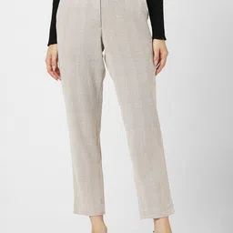 Van Heusen Woman Women Checked Regular Fit Trousers-image-58