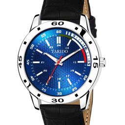 TARIDO Men Printed Dial & Textured Straps Analogue Watch TD4601SL04-27