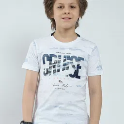 Monte Carlo Boys Printed Raw Edge T-shirt-picture-47