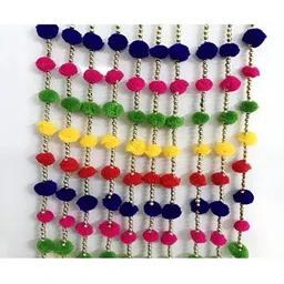 Sellplus Set Of 6 Pompom Toran image 4