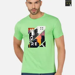 GLOBAL NOMAD Men 2 Printed Bio Finish Applique T-shirt-picture-27
