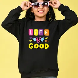 NUSYL Girls Printed Sweatshirt-picture-1