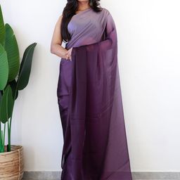 DIVASTRI Ombre Silk Blend Ready to Wear Saree-picture-47