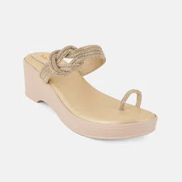 Rubeezz Embellished Open Toe Wedge Heel Sandals-picture-27