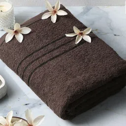 Monte Carlo Brown Cotton 340 GSM Bath Towel-image-77