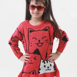KNITCO Girls Pullover with Applique Detail-image-55