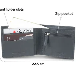 Mochi Men Abstract Textured Leather Two Fold Wallet image 2