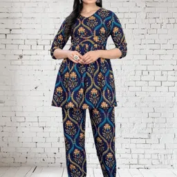 KANUDA Women Maroon Poly Crepe Kurta Sets-picture-24