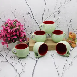 laghima jadon Multicoloured Printed Ceramic Matte Cups Set of Cups and Mugs image 3