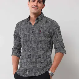 U.S. Polo Assn. Denim Co. Men Classic Fit Abstract Printed Cotton Casual Shirt-image-75