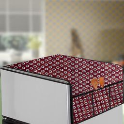 The Furnishing Tree Red Printed Refrigerator Cover-image-23