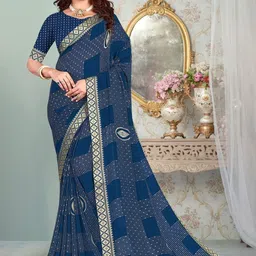 DURGA EMPORIO Pure Georgette Saree-image-23