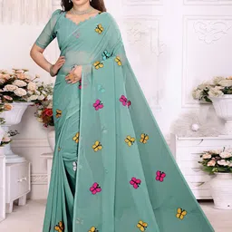 Sadika Embellished Butterfly Embroidered Party Saree-picture-51