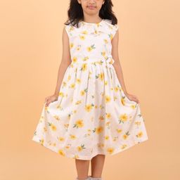CALYX CLOTHING Floral Print Applique Fit & Flare Dress-image-59