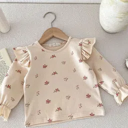 LULU & SKY Floral Print Flutter Sleeve Top-picture-18
