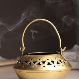 HABERE INDIA Gold-Toned Tealight Candle Holder-image-64