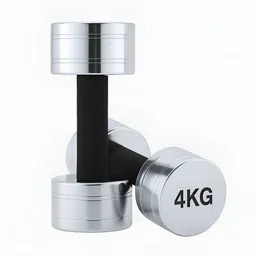 ADRENEX Set Of 2 Round Fixed Weight Dumbbell - 4 kg Each-4