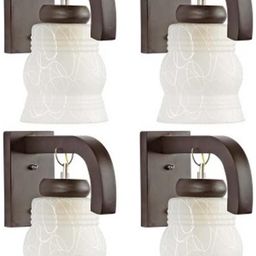 Somil Premium Designer Glass Wall / Night Lamp Elegant & Stylish Dcor Accent for Modern Interiors, color- White, Size:- 19 X 32 X 28.5 CM-image-54