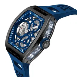 ZEROO Men Skeleton Dial & Straps Analogue Automatic Watch ZT004-01BBL image 4