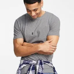 Aux India Company Men Solid Round Neck Pure Cotton T-shirt-image-89